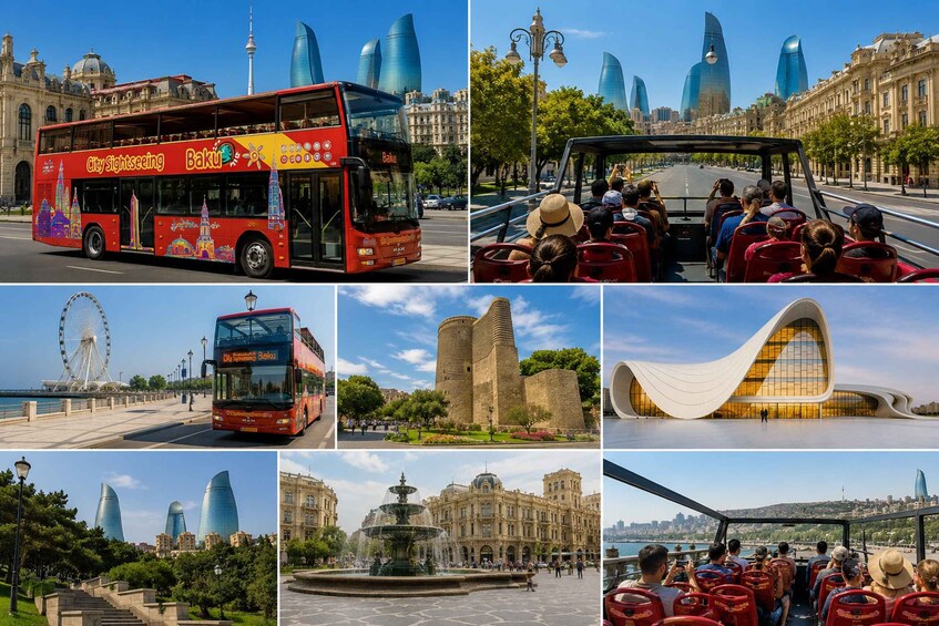 Picture 4 for Activity Baku: Hop-On Hop-Off Sightseeing Bus Tour with Audio Guide 2