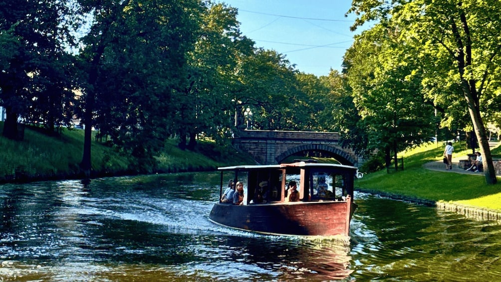 Picture 6 for Activity Riga: Private Riga Canal Boat Tour with Latvian Beer 5
