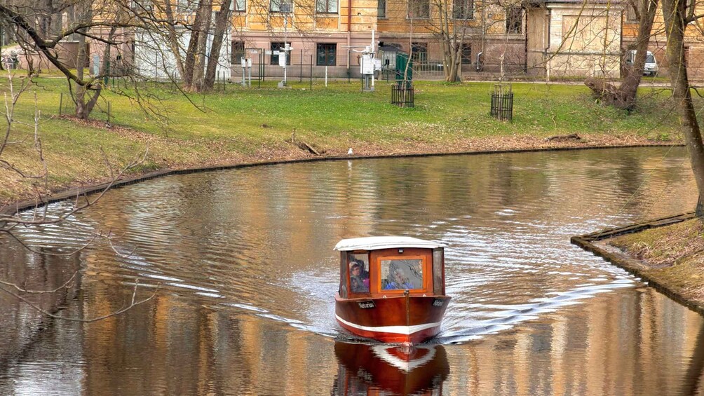 Picture 6 for Activity Riga: Sunset Boat Tour with a Historic Boat 5