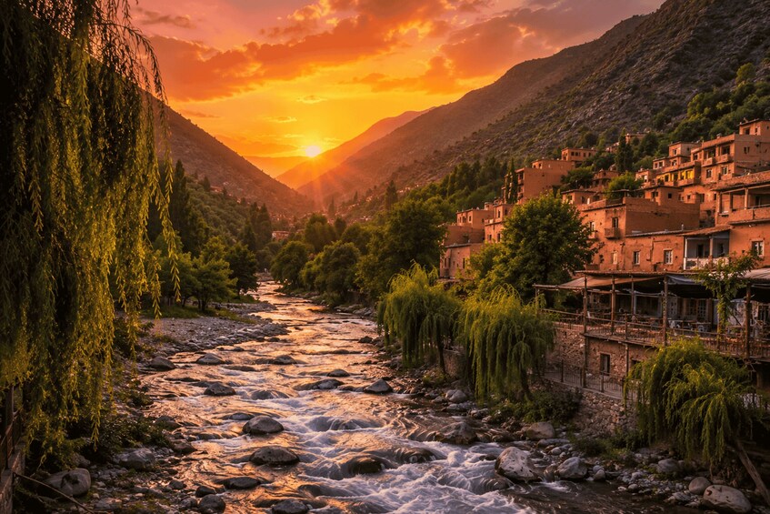 Picture 2 for Activity Marrakech: Ourika Valley Sunset & Riverside Dinner 2