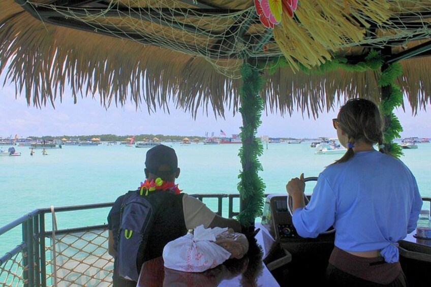 Private Tiki Pub Crab Island Cruise with Waterslide 5