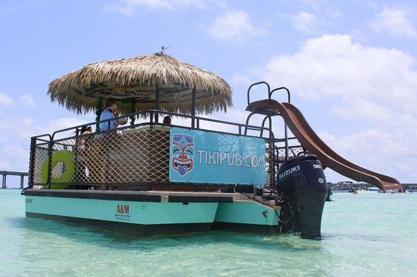 Private Tiki Pub Crab Island Cruise with Waterslide 2