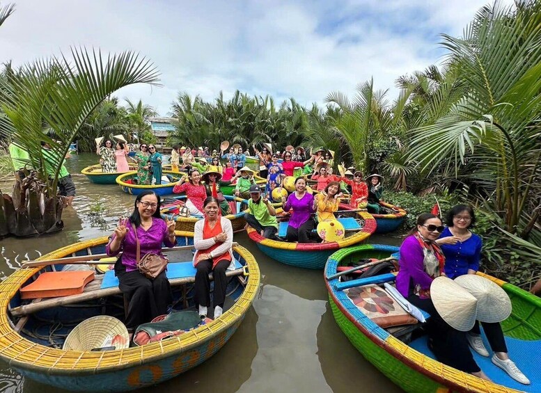 Picture 29 for Activity Hoi An: Basket Boat Ride, Cooking Class by Hangcoconut 3