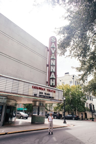 The Savannah Theatre with a marquee sign. 4