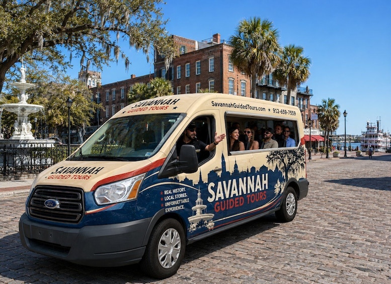 Picture 1 for Activity Savannah History Guided Open Air Cruiser Tour - Free Parking 2