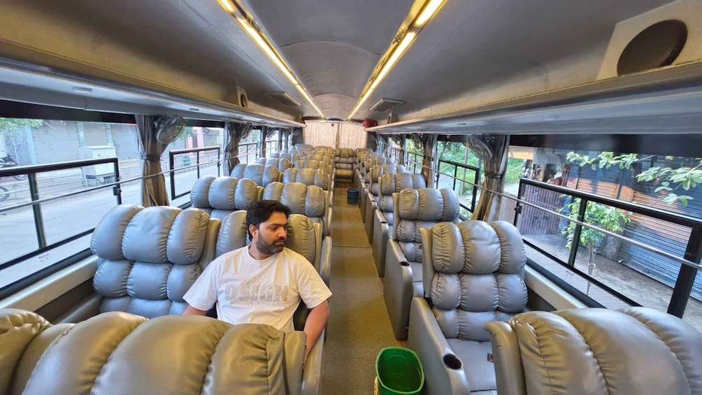 Picture 1 for Activity Kathmandu: Bus Ticket to Chitwan Luxury Sofa Seat 2
