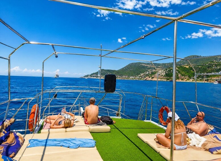 Picture 7 for Activity Alanya Relaxing Boat Tour, Snorkeling, Lunch and Transfer 3