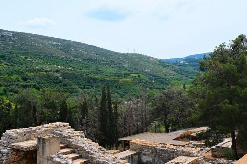 View from Knossos Palace 3