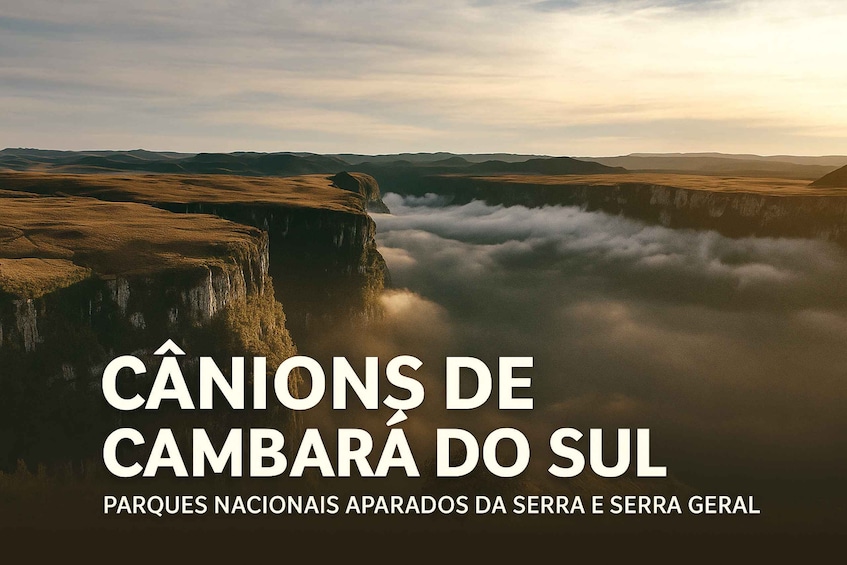A landscape with a cliff and clouds below. 1