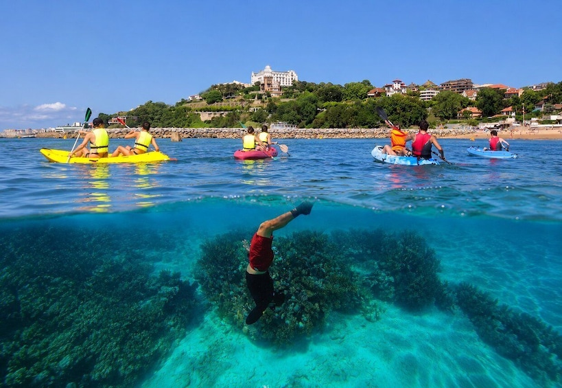 Santander: Kayak Sightseeing Tour + Snorkeling 1