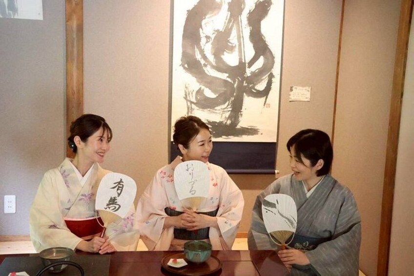Private Japanese Calligraphy &Matcha Experience near Arima Onsen 5