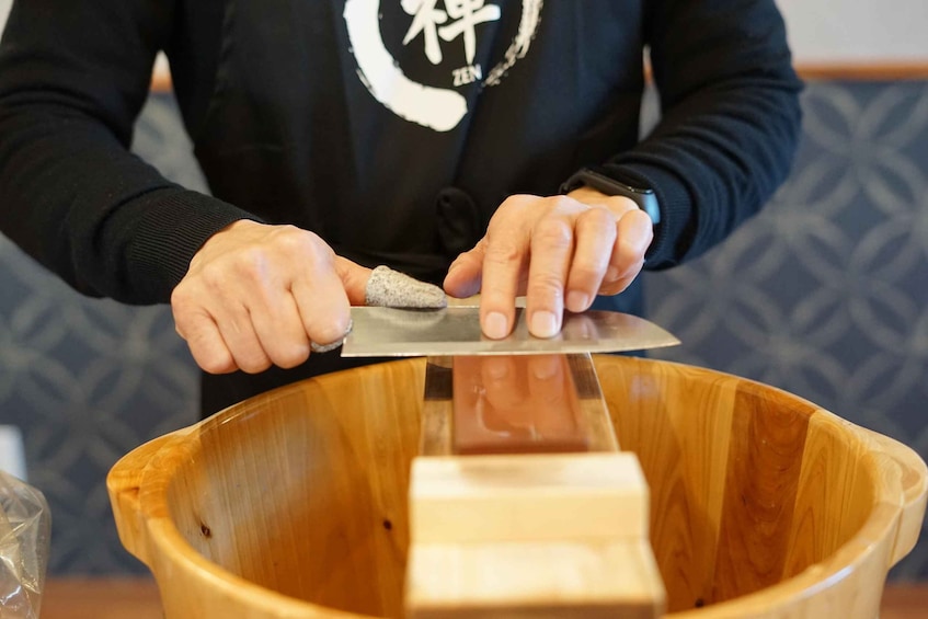 Japanese Knife Craft & Sharpening Workshop in Asakusa 1