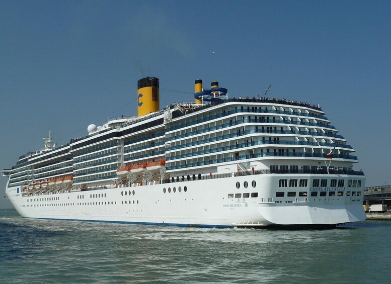A large cruise ship named Costa Atlantica. 3