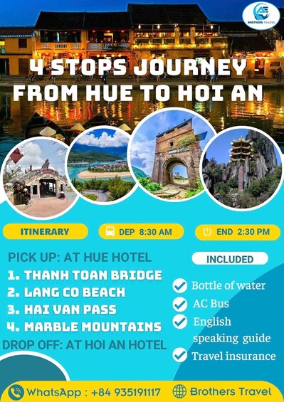Picture 3 for Activity Hue: Hoi An or Da Nang Bus Tour with Sightseeing Stops 4