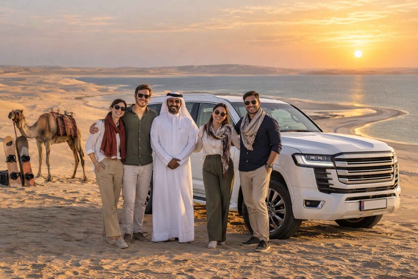 Picture 8 for Activity Doha: Desert Safari, Camel Ride, Sandboarding & Inland Sea 3