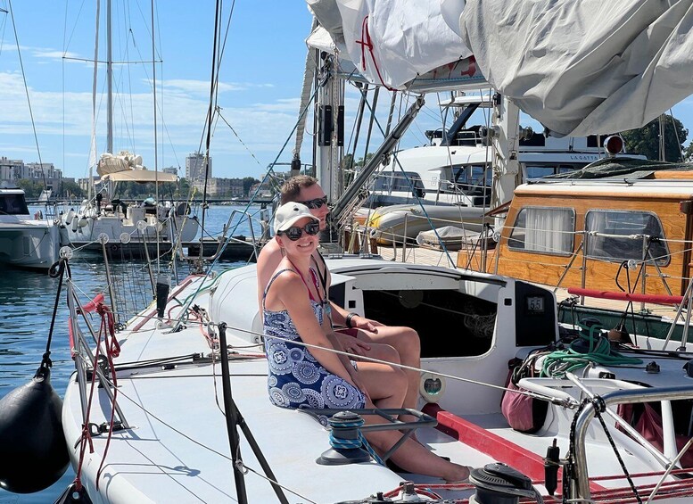 Picture 3 for Activity Zadar: Hands-On Sailing Adventure with Swim & SUP 3