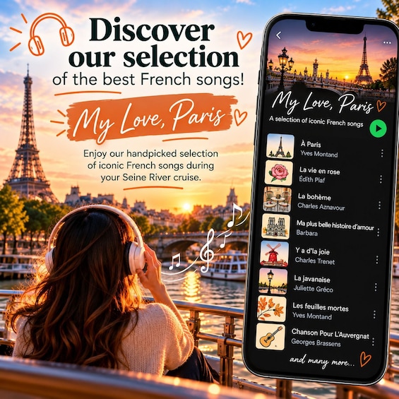 Picture 24 for Activity Paris: Magical Seine Night Cruise with Musical Playlist 2