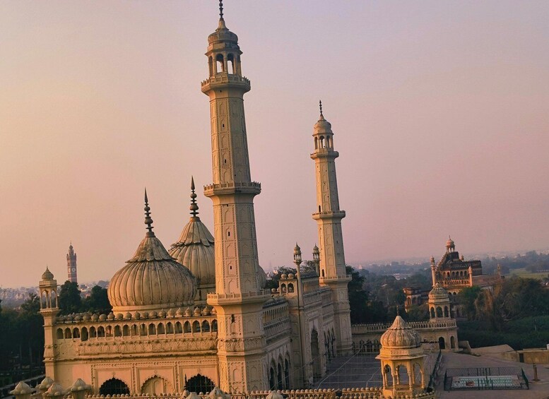 A historic mosque with multiple domes and minarets. 2