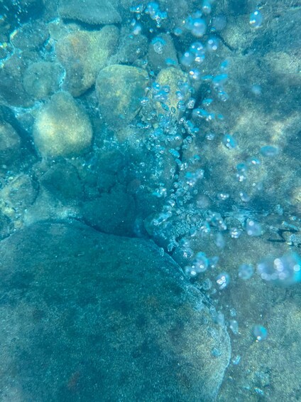 Picture 10 for Activity From Lipari: Private Boat Tour with Snorkeling among Volcanoes, Bubbles, and Lava 5