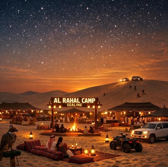 Doha: Overnight Desert Camp with BBQ Dinner and Breakfast 1