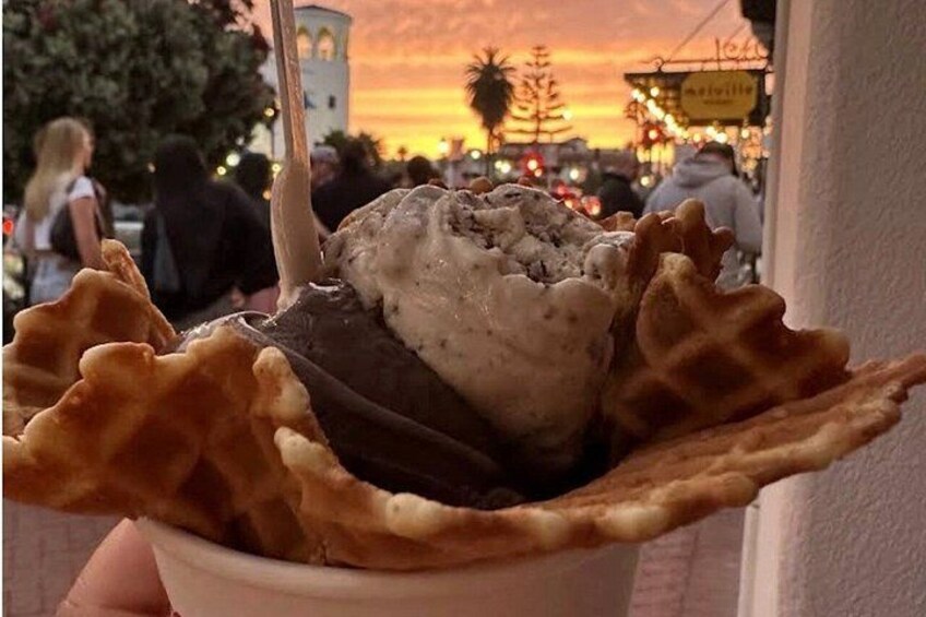 Santa Monica Ice Cream Tour 4 Stops Samples and Full Scoops 2