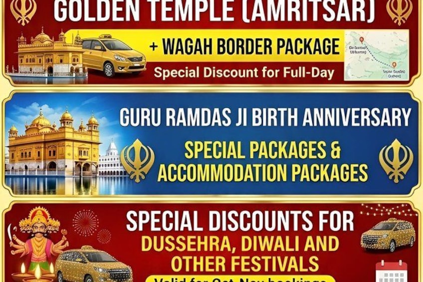 A Golden Temple with a map and a car. 4