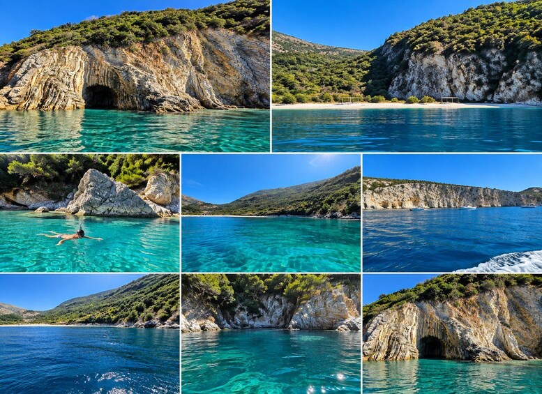 Picture 4 for Activity Sarande: Krorez Beach ,Hidden Cave &Small -Group Boat Tour 4