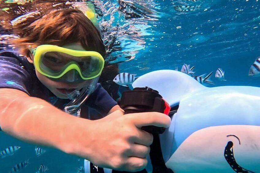 Sea Scooter Snorkel Tour - Guided Ocean Safari + Reef and Lagoon Adventure 4