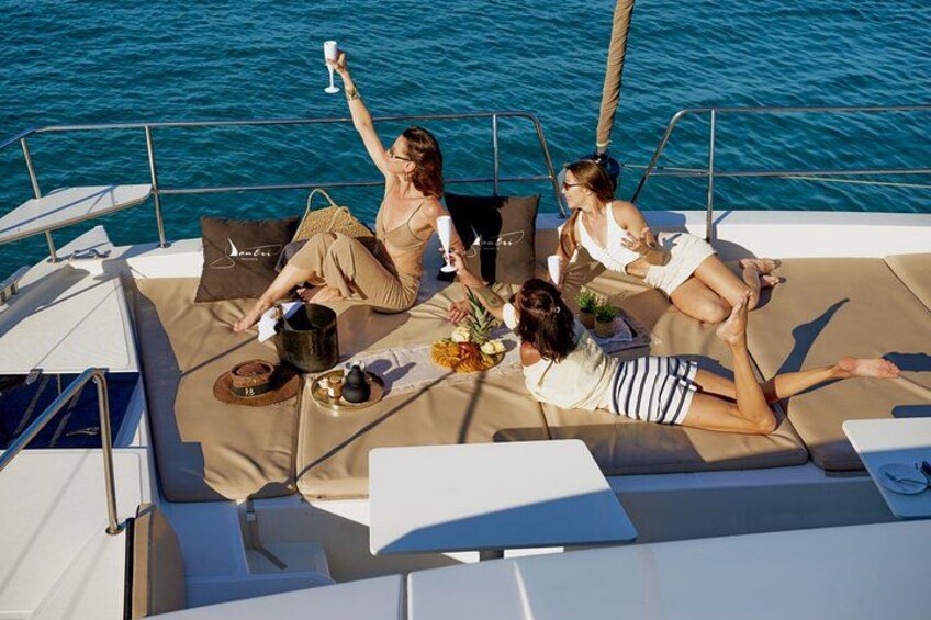 Hersonissos: Luxury Sunset Catamaran Cruise Sushi & Open Bar 5