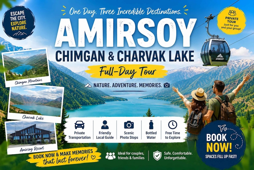 Amirsoy & Chimgan Mountains Tour with Charvak Lake 1