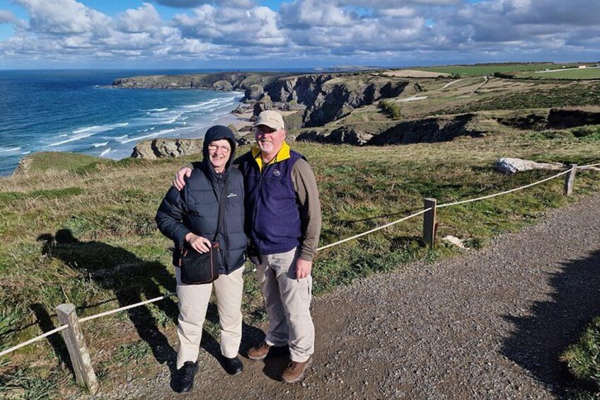 Blustery day at bedruthen steps 2