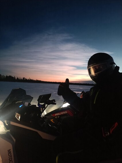 Picture 5 for Activity Lapland: Private Snowmobile Safari with arctic Local Guide 5