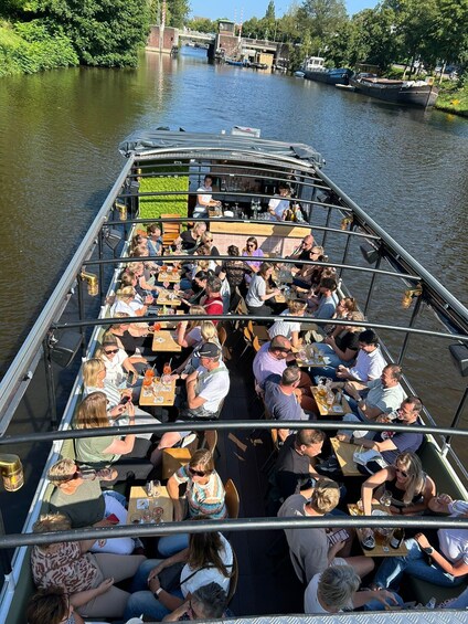 Picture 3 for Activity Groningen: Terrace Boat Experience with a Cozy Bar 4