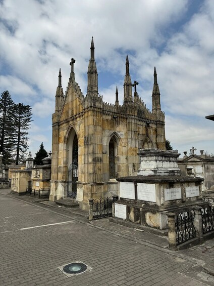 A historic cathedral with Gothic architecture, featuring pointed arches and intricate stonework. 3