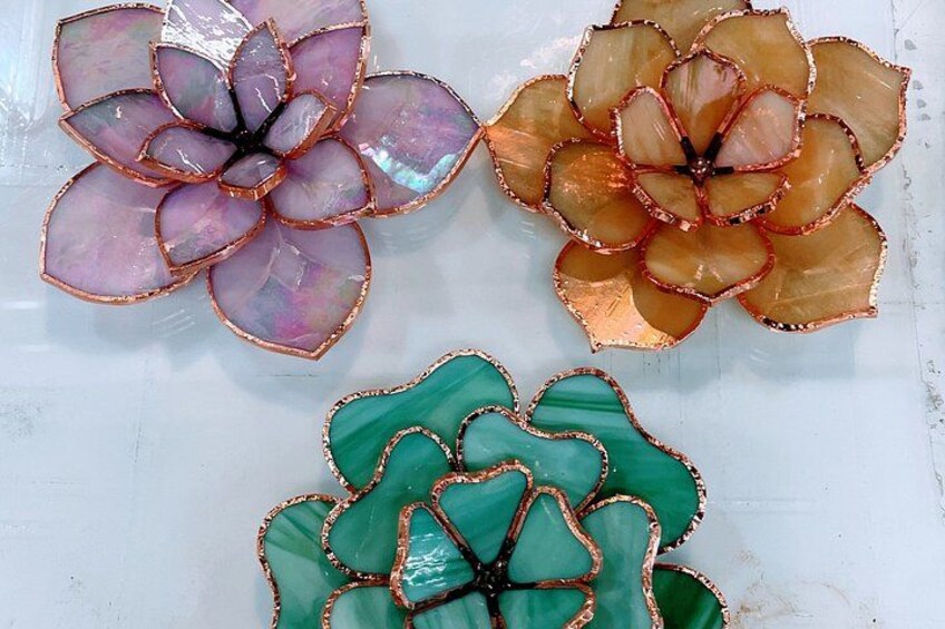 Stained Glass Succulent Workshop 1