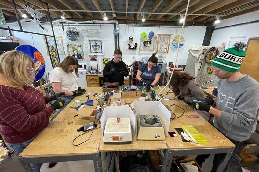 Stained Glass Succulent Workshop 2