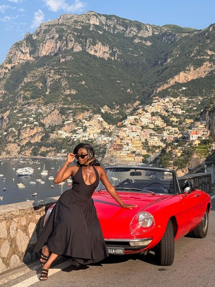 Photoshoot car tour with an iconic classic car on the Amalfi Coast 1