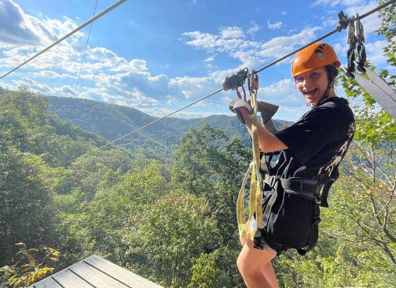 Picture 6 for Activity Saluda: Zipline Canopy Tour with Rappels and Skybridge 1