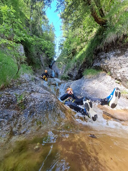Picture 3 for Activity Bad Goisern: Canyoning tour for beginners and advanced participants in the Salzkammergut 2