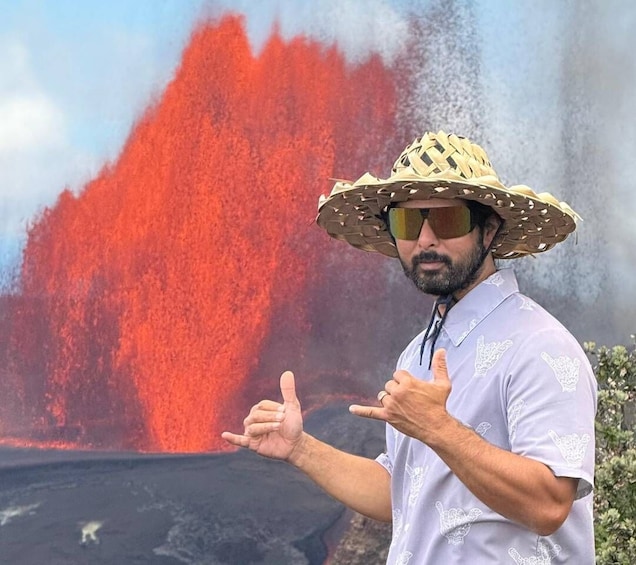 Picture 16 for Activity Big Island: Volcano, Black Sand Beach, Waterfall, with Lunch 3