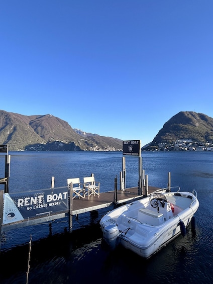 Picture 1 for Activity Lugano Lake: 1 hour Boat Rental 3