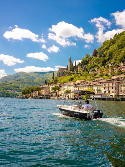 Picture 1 for Activity Lugano Lake: 1 hour Boat Rental 2