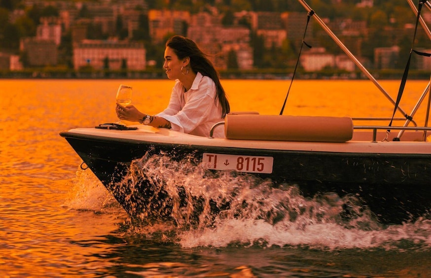 Picture 4 for Activity Lugano Lake: 1 hour Boat Rental 3