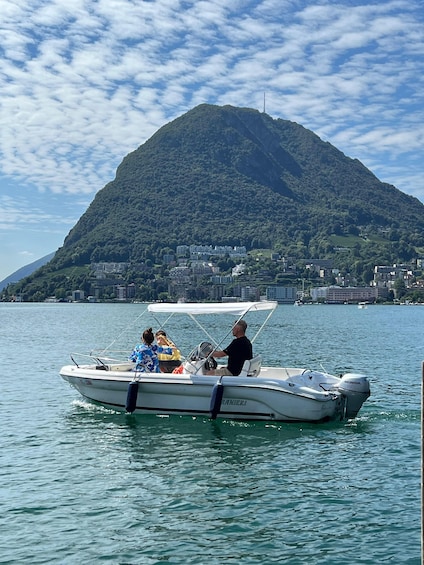 Picture 3 for Activity Lugano Lake: 1 hour Boat Rental 5