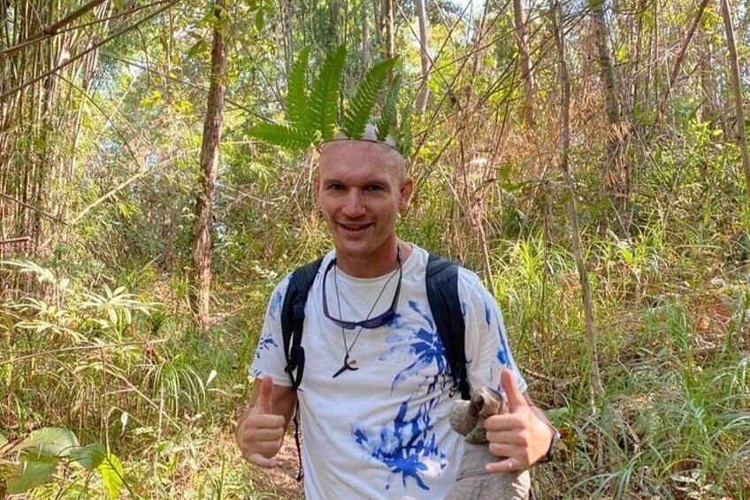 Chiang Rai Jungle Trek with Hill Tribe Waterfall Hot Spring 5