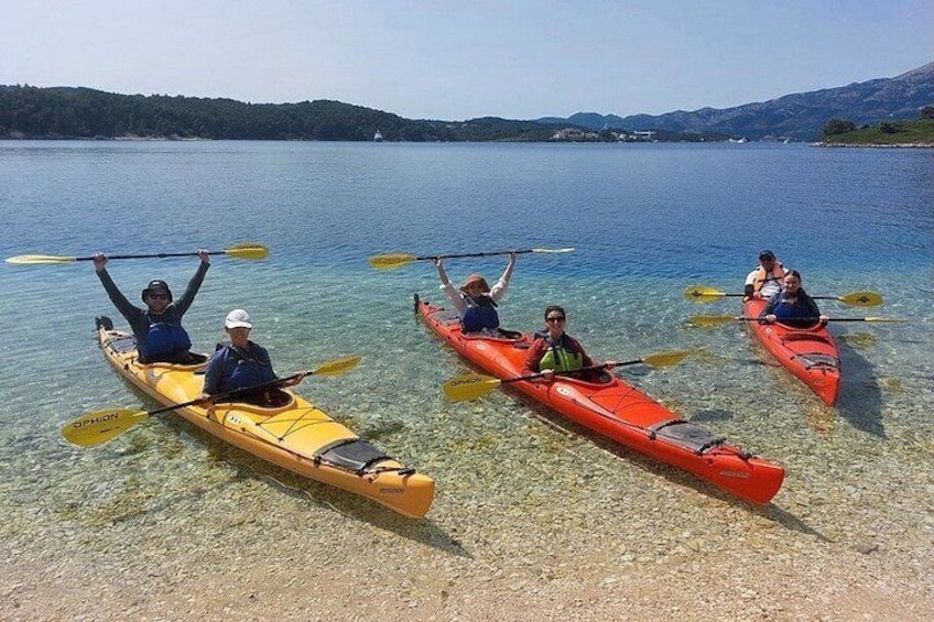 Korcula Half Day Guided Kayak Tour with Local Delicacies 2