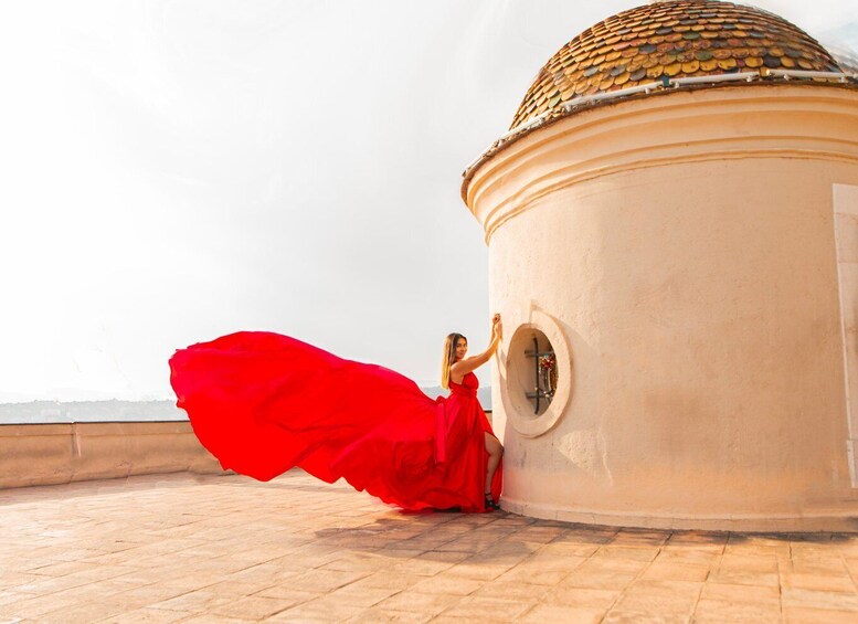 Flying dress on the French Riviera 1