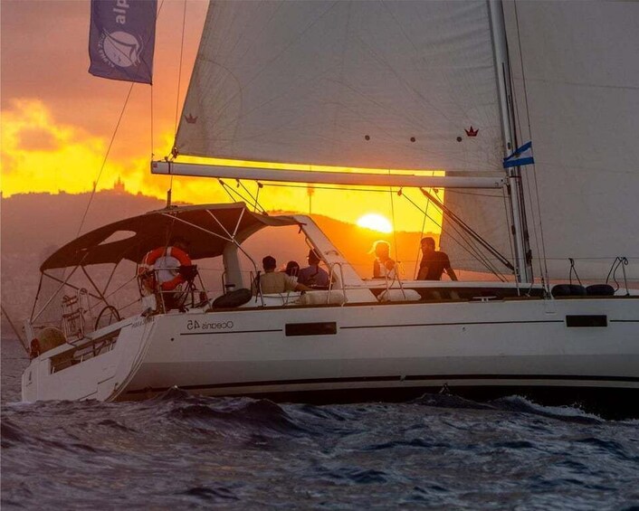 Picture 10 for Activity Barcelona: Sailing with Open Bar, Catalan Snack & Swim Stop 1