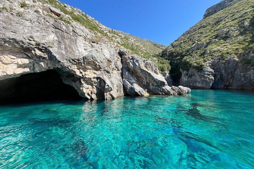 Dhermi Boat Tour to Grama Bay Blue Gem Cave and Swim Snorkeling 4