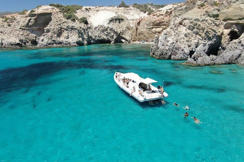 Milos: Half-Day Speedboat Cruise to Kleftiko with snorkeling tour 4